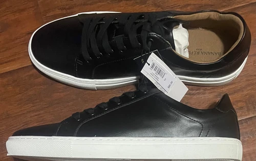 Banana Republic Rich Black Mens Shoes Sneakers, Better Traction, Size Choice-NEW