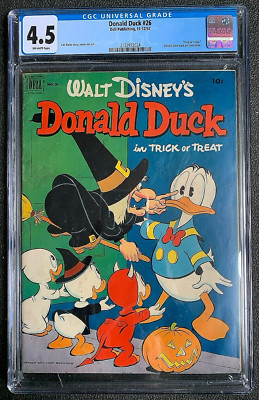 Walt Disney's Donald Duck #26 1952 Carl Barks Trick Or Treat CGC 4.5 213297024
