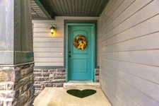 Heart Shaped Door Mat Green Artificial Turf Door Mat