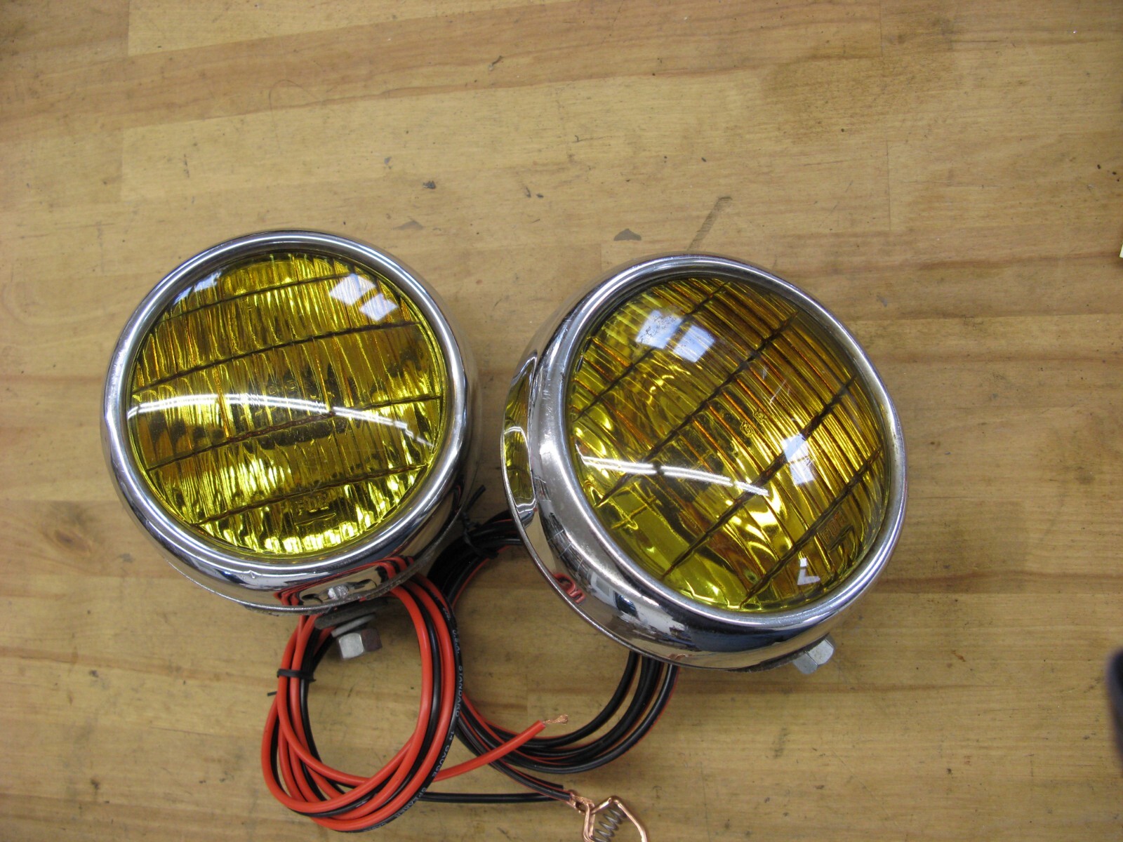 2 Vintage 4 5/8" Guide 6 Volt Fog lights eBay