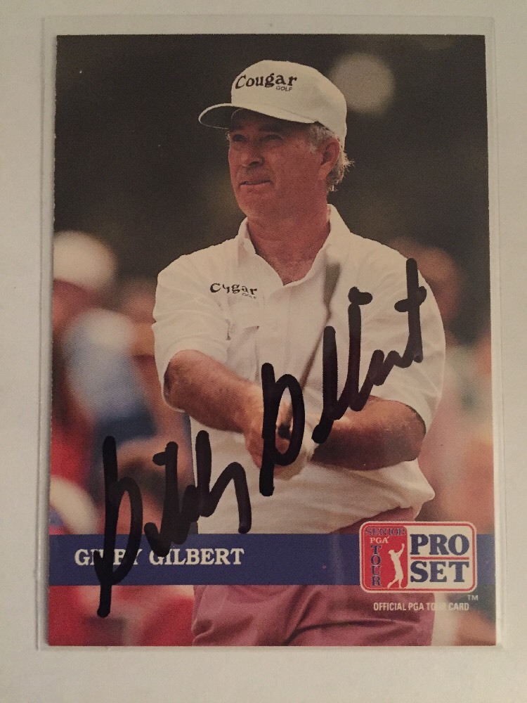 1992 Pro Set Golf - Gibby Gilbert - #223 - Signed/ Autographed Card