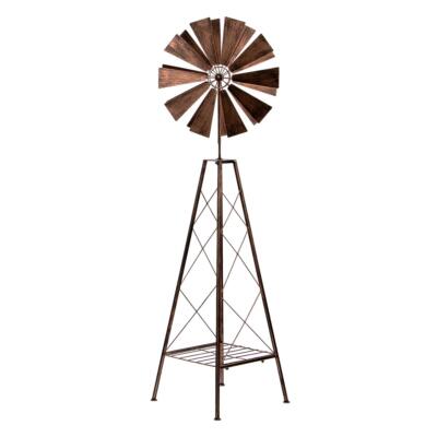 Windspiel Groß 127 Cm – 5 Aluminiumröhren, Satte Töne, Braun
