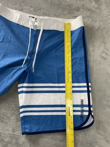 KILLER DANA Board Shorts Surf Swim Trunks Men's Size 36 Boardshorts NWOT Blue - Picture 7 of 13