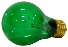 CASE OF 6 SYLVANIA 11714 GREEN COLORED 25 WATT INCANDESCENT PARTY LIGHT BULBS