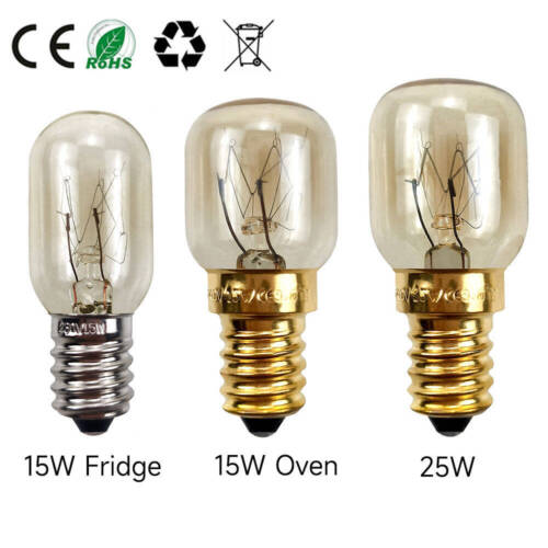 15w 25w oven light bulb Fridge bulbs Appliance Pygmy SES E14 AC 240v Screw lamp