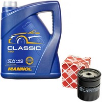 MotoröL Set 10W-40 5 Liter + ÖLfilter FüR Opel Vectra Omega Zafira Saab 900 9000