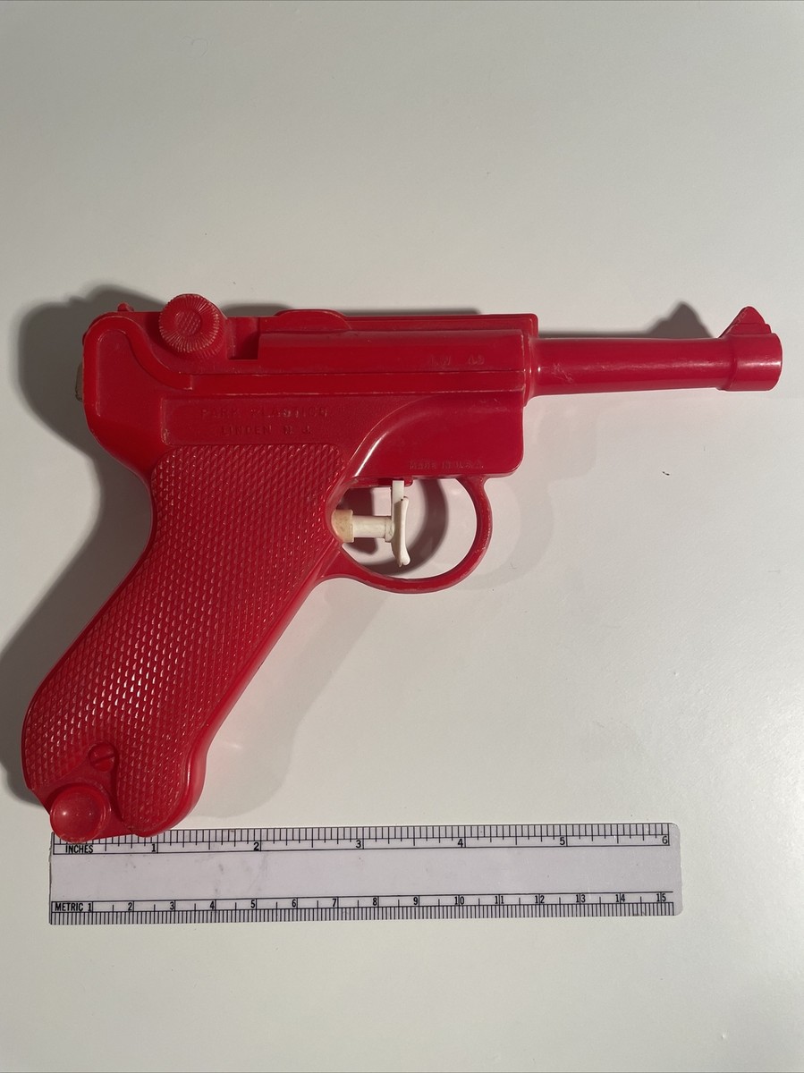 昭和の玩具/GIANT・8。RUNNING SHOOT。PLASTIC GUN。 Vintage Toy 1950s-60s Luger Water Pistol Squirt Gun 7