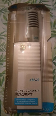 Labtec AM-22 Deluxe Kassettenmikrofon neu versiegelt verpackt klassisches Aufnahmeradio