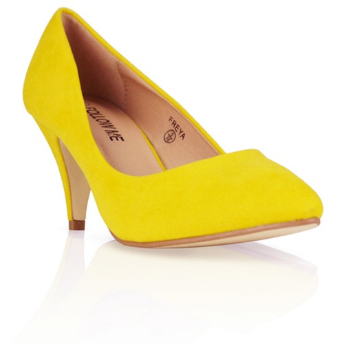 DAMEN-PUMPS HALBHOHER ABSATZ ARBEIT FREIZEIT BÜROSCHUHE GRÖSSE 3-8 - Bild 32 von 54