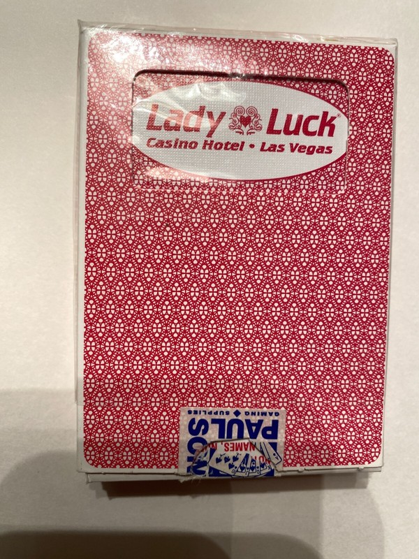 Lady Luck Casino Playing Cards Vintage LAS VEGAS