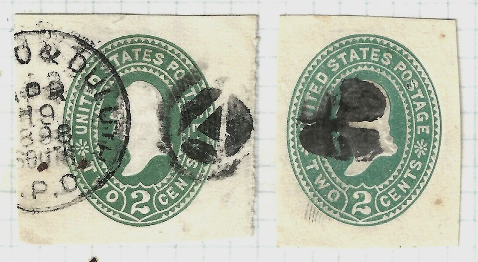 Collection Fancy Cancels RPO RADIAL ETC 3 Cent Washington Postal Corner US F28 - Image 2 of 3