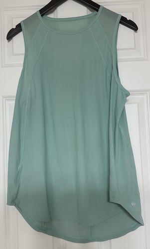 Lululemon Sculpt Tank With Mesh Back Vent, Mint Green, Size 14