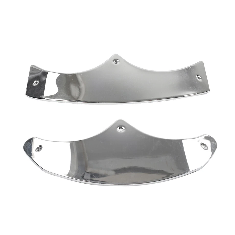 Front Rear Mudguard Tip Edge Trim Chrome For Harley Fat Boy FLSTF 89-06 — 第 2/4 张图片