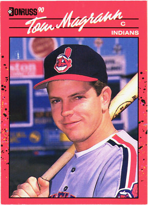 1990 - Donruss -- TOM MAGRANN -- Card # 374 -- CLEVELAND INDIANS (Now Guardians)