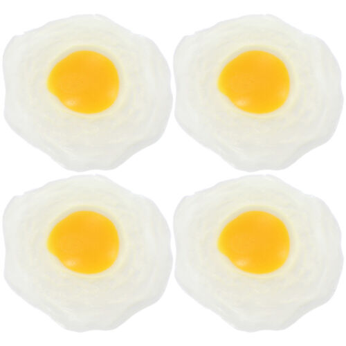 Realistic Boiled Egg Model 4 Piece Decorative Set - Picture 1 of 11