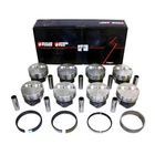 Speed Pro FMP H631CP30 Chevy 350 355 SBC Flat Top Pistons + Cast Rings Kit .030