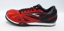 Brooks Mach 6.0 Plus Red and Black Cross-Country Cleats - Size 6.5