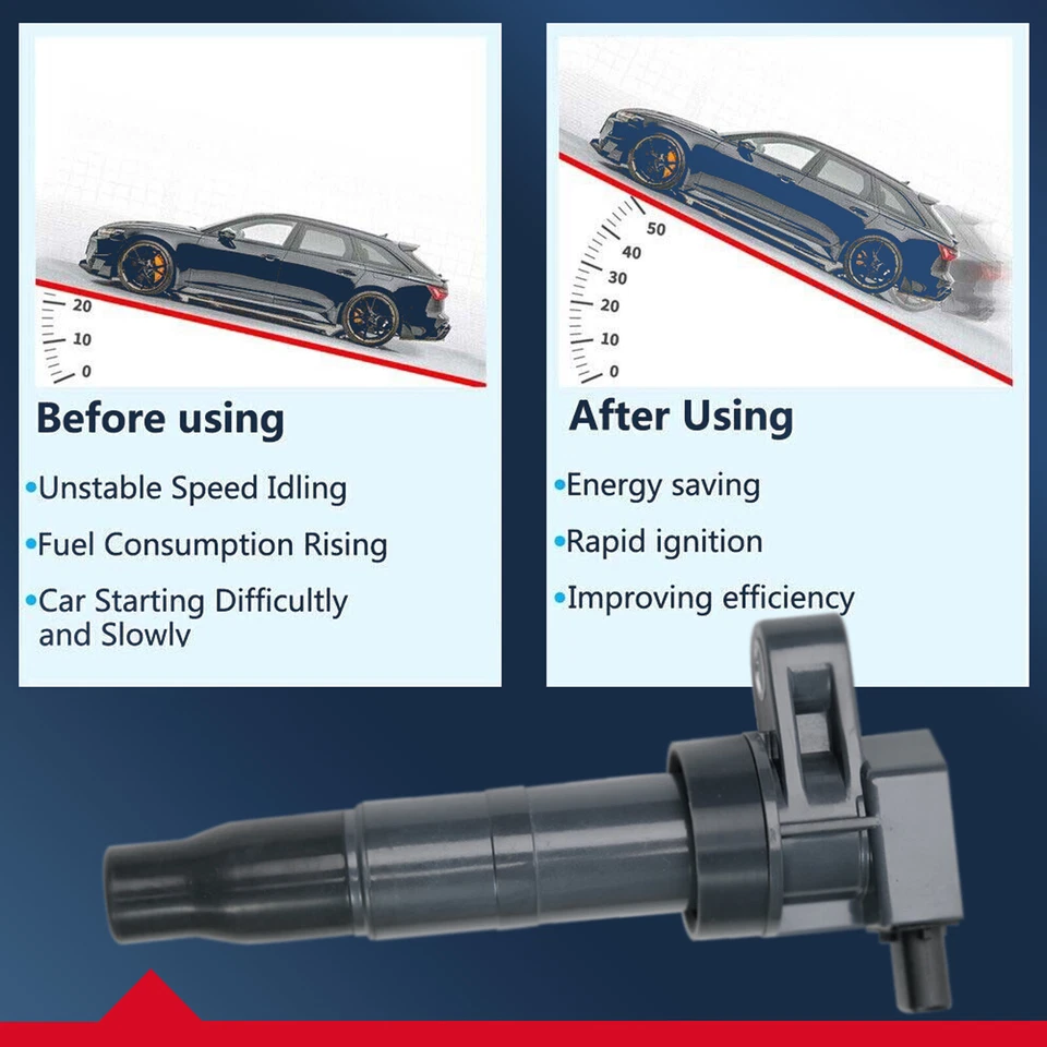 6X Ignition Coil & 6X Iridium Spark Plug for Hyundai Santa Fe Kia Sorento UF546 Foto 4 de 4