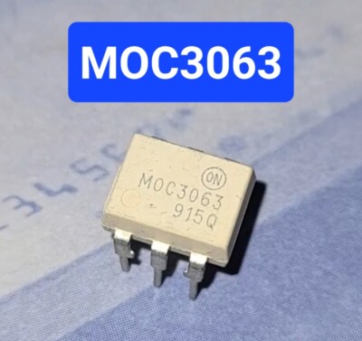 ( 3 PCS ) Genuine Onsemi MOC3063 OPTOISOLATOR 5KV TRIAC 6DIP QTC NOS