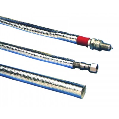 Cool-It Thermo-Tec Hose & Wire Sleeve 12' 1-1/2'' I.D. Aluminized Fiberlglass