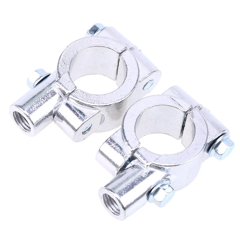 Soporte de montaje adaptador espejo manillar moto 7/8" 22mm universal Foto 4 de 4