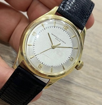 VACHERON CONSTANTIN AUTOMATIC 35mm BUMPER Cal. 477/1 VERY RARE WATCH 18K GOLD