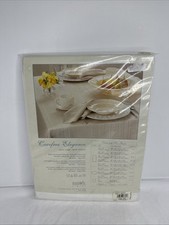 Bardwil Linens 60 x 84 Oval Tablecloth Linens White Carefree Elegance New NOS
