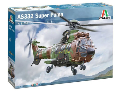 Italeri 91096 Hubschrauber AS332 Super Plastik Modellbausatz 1:72 NEU