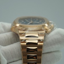 Patek Philippe Nautilus 5990/1R Travel Time Chronograph 2022 Blue Dial 4