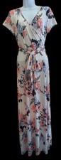 NWT Vanilla Bay Maxi Dress Size Large Floral With Sash Tie Belt