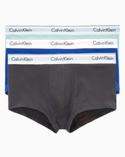 CALVIN KLEIN Men's NB1085909 MODERN COTTON STRETCH 3 PACK LOW RISE TRUNK SIZE XL