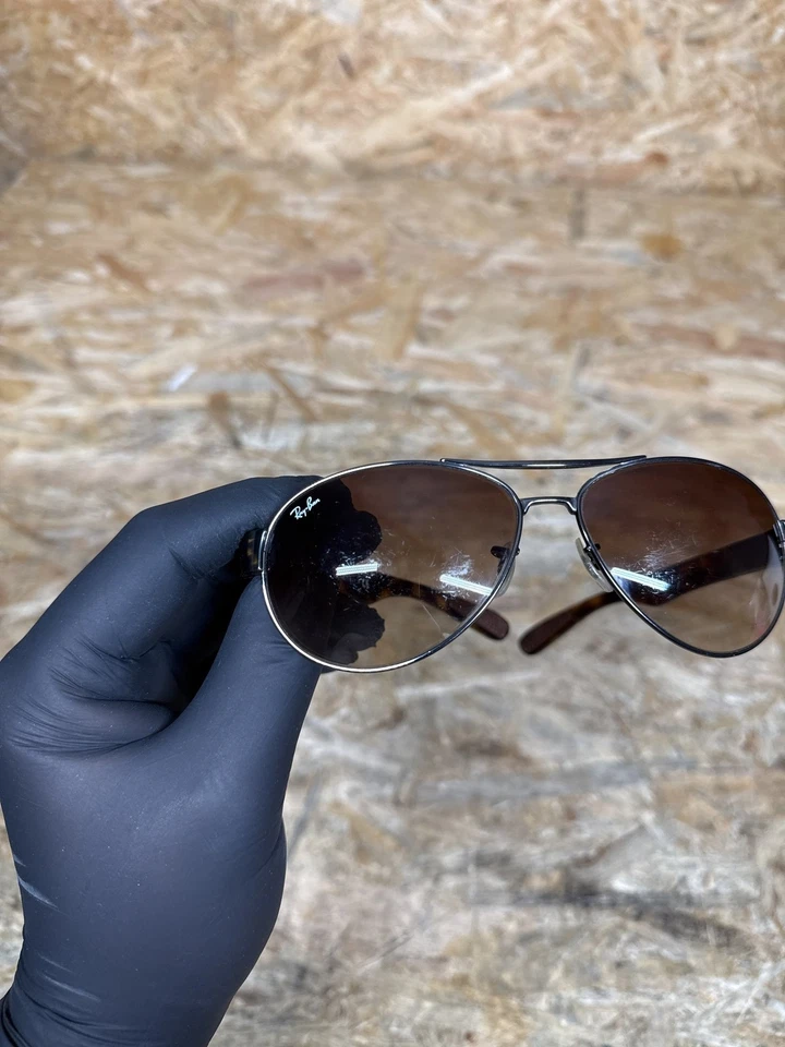 Ray-Ban Sunglasses Mens RB 3509 Brown Tortoise Shell Aviator, photo 4 of 5