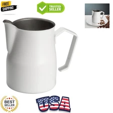 Professional 17 Fl Oz Stainless Steel Milk Jug - Stylish and Easy to Clean