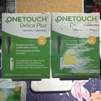 200 ONETOUCH DELICA PLUS FINE 30 GAUGE LANCETS EXP 12/31/2025