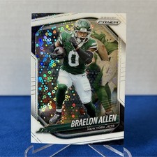 Braelon Allen Disco Prizm 2025 Panini Prizm #100 New York Jets Football Card