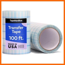 6" x 100' Roll of Clear Transfer Tape for Vinyl, Made in America, Vinyl Trans...