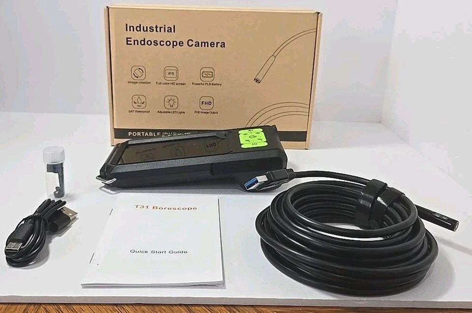 Endoscopio Industrial Doble Lente, 1080P, Digital, 7.9mm, Impermeable, 8 Luces LED Foto 2 de 4