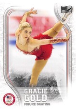 2018 Topps US Winter Olympics US Flag Parallel Trading Cards Pick From List /99