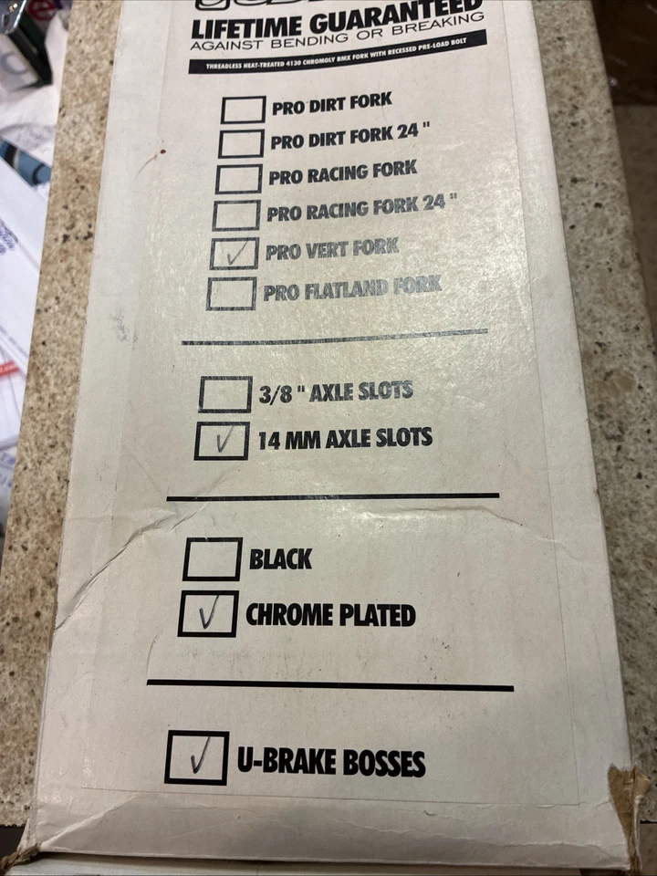 NOS Odyssey 41 Thermal Pro Vert Fork, 14mm Drop-Outs Freestyle BMX Bike, 1 1/8 - Image 3 of 4
