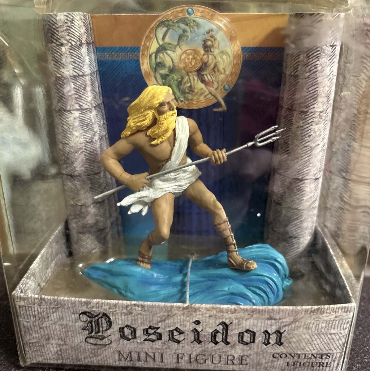 OLOGY WORLD Greek God Mythology Mini Figures - Poseidon New In