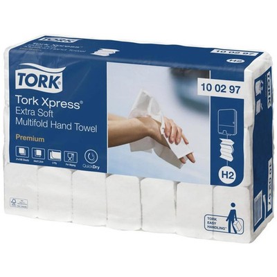 TORK Papierhandtücher Tücher Xpress Multifold Premium Hochweiß Papier 2100 Blatt