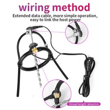Electric Penis Rings E-Stim Urethral Plug Chastity Cage Delay Ejaculation Male