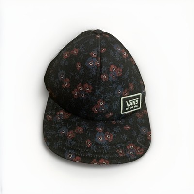 Vans Off The Wall Women's Beach Trucker Hat Cap Beauty Floral Black Snapback