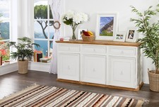 Landhausmöbel Sideboard Schrank Sidebord Kommode Anrichte weiß, Mexico Möbel