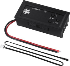 4-Wire PWM Fan Temperature Controller 12V 3A Fan Speed Controller with 1 Black