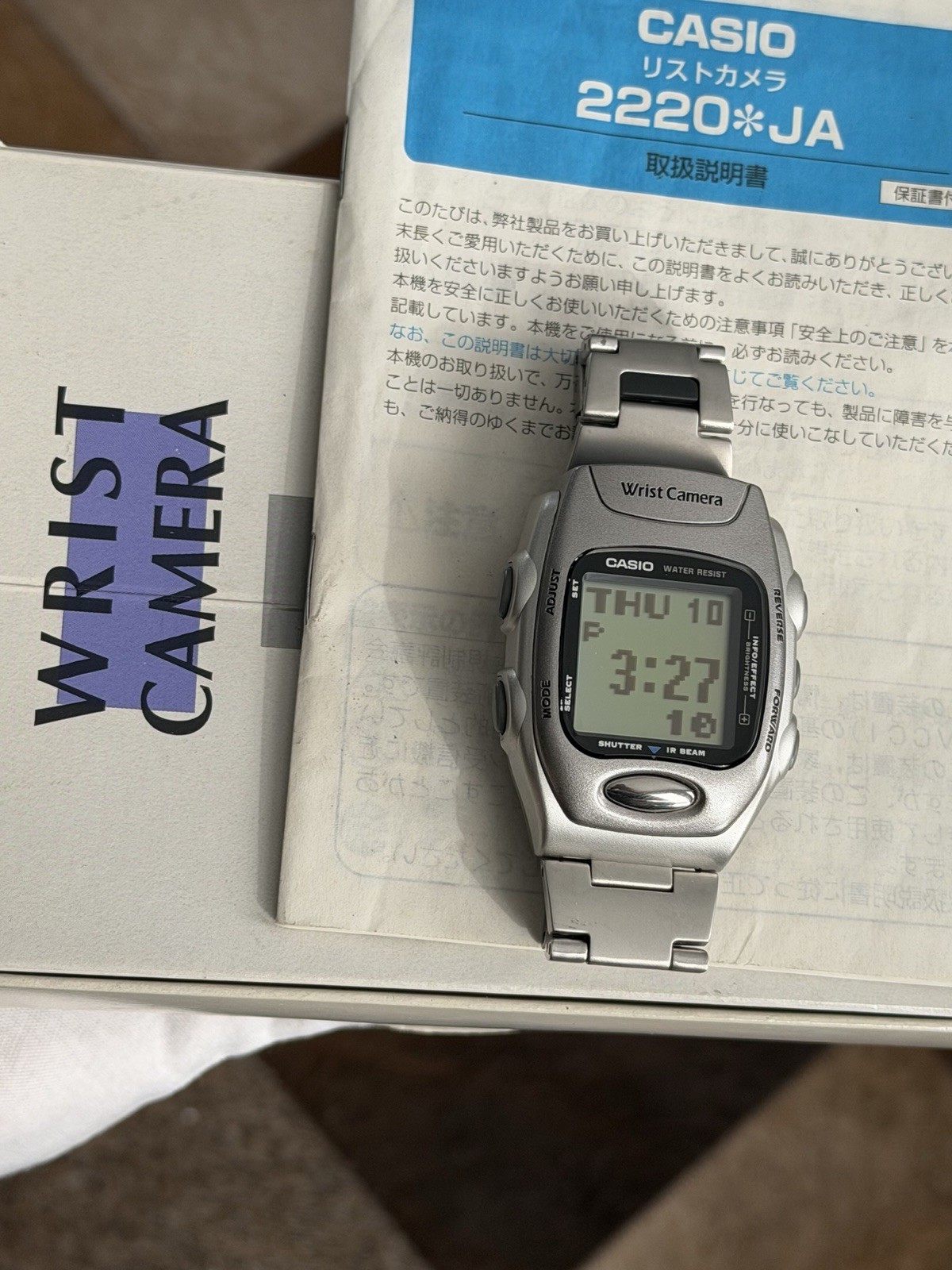 2220 WQV-2 Vintage Module Wrist JDM Casio Watch Men’s Camera Digital Rare - vintagewatches.pk