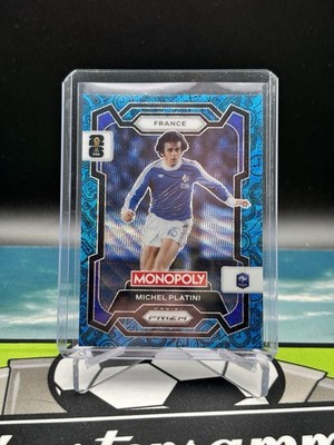 2026 PANINI Monopoly FIFA World Cup BLUE WAVE PRIZM Card Michel Platini France