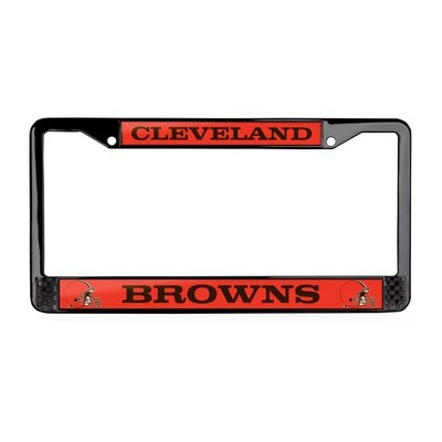 Cleveland Browns NFL 3D Polyurethane Black License Plate Frame for Car-Truck