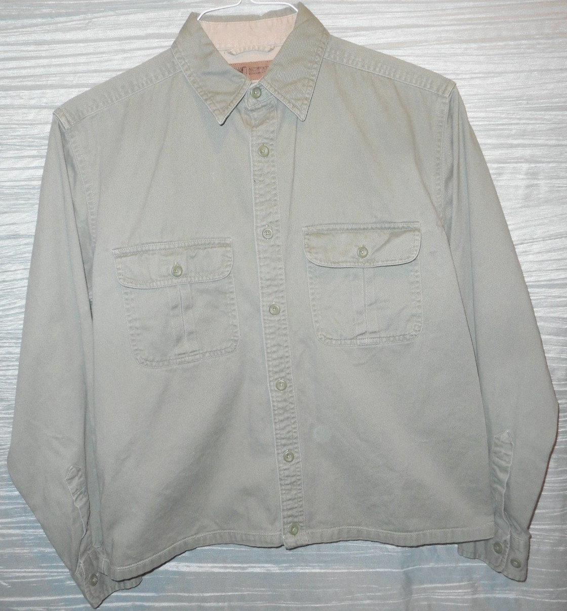 Faded Glory Authentic Button Down 100% Cotton Lon… - image 1