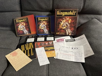 Kingmaker 1994 Avalon Hill computer game (3.5 inch diskette) Big Box CIB!